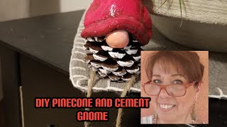 DIY Pinecone and Cement Gnomes [upl. by Lambrecht]