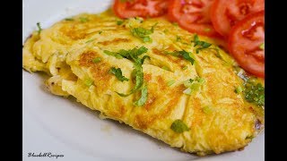 Cheese Omelette  Easy Breakfast Recipe  by Bluebellrecipes [upl. by Ailel]