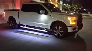 How to install 201520 Ford F150 LED Running Board Lighting [upl. by Jacklin647]