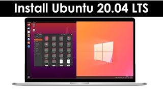 How to Dual Boot Ubuntu 2004 LTS and Windows 10  2020 [upl. by Slen]