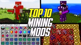 Top 10 Best Minecraft Mining Mods Ore amp Gemstone Mods [upl. by Gradey]