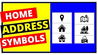 HOME ADDRESS SYMBOLS In Word [upl. by Iviv355]