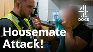 Police Arrest After Housemate Attack  999 Whats Your Emergency  Channel 4 [upl. by Natelson]