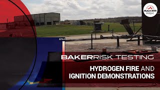 BakerRisk Hydrogen Fire and Ignition Demonstrations [upl. by Kristof]