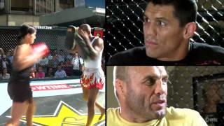 Randy Couture amp Gina Carano PreFight Training [upl. by Enelyad]