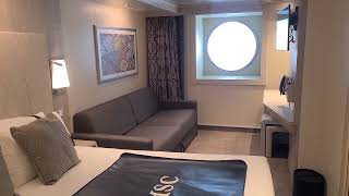 MSC Cruises  Seascape Ocean View Cabin [upl. by Kenward]