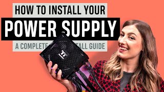 HOW TO install a Power Supply  StepByStep [upl. by Miculek]