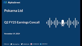 Pokarna Ltd Q2 FY202425 Earnings Conference Call [upl. by Suoivatnod532]