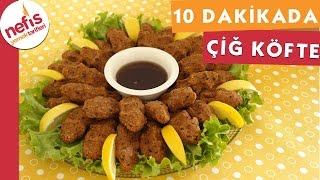 10 Dakikada Etsiz Çiğ Köfte Tarifi  Nefis Yemek Tarifleri [upl. by Barboza]