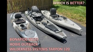 Bonafide SS127 or Hobie Outback vs Tarpon 120  Which is Better [upl. by Cassondra]