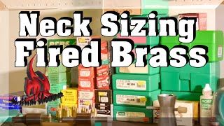 Reloading A Rifle Cartridge Part 1 Neck Sizing Fired Brass [upl. by Dragone]