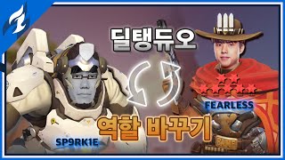 피어리스와 역할 바꾸기  DALLAS FUEL l SP9RK1E 댈러스 퓨얼 스파클 오버워치 [upl. by Nishi830]