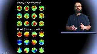 ICA applied to EEG part 7 Running ICA in EEGLAB and visualizing components [upl. by Atinna]