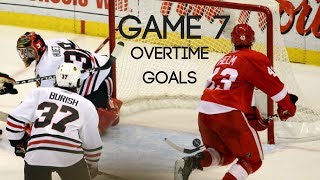 Best Game 7 Playoff Overtime Goals in NHL History [upl. by Cirded]