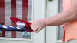 How to Fold the American Flag for a Triangle Display Case [upl. by Kobi]