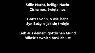 Stille Nacht  Cicha Noc Weihnachtsliedkolęda LYRICS Napisy DE PL [upl. by Nomelif98]