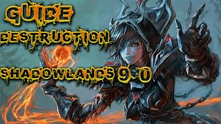 Shadowlands 9 0 Guide Destruction Démoniste DPS Guide Talents Cycle [upl. by Enawtna]