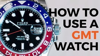 How to use a GMT Watch Function  Rolex GMTMaster II  Crown amp Caliber [upl. by Matheny]