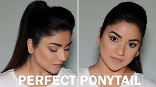 HOW TO 5 MINUTE PONYTAIL WITH POOF no teasing [upl. by Niraj]