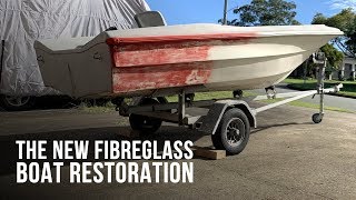 The NEW Fibreglass Boat Restoration Project  Part 1 [upl. by Edny]