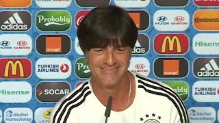 German Coach Joachim Loew Apolgises For His Controversial quotHabitsquot During Euro 2016 Opener [upl. by Haronid935]