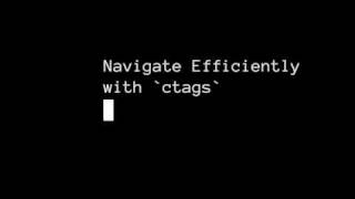 Navigate Efficiently with ctags in Vim [upl. by Rodrich]