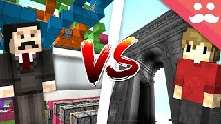 MINECRAFT REDSTONE VS BUILDING Mumbo VS Grian [upl. by Allis649]