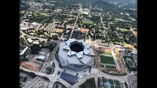 MercedesBenz Stadiums roof opens the way it was intended [upl. by Htiekel]