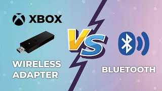 XBOX WIRELESS ADAPTER VS BLUETOOTH CONNECTION [upl. by Oilla520]