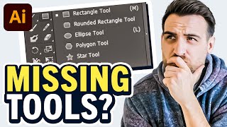 Where Are Missing Tools in Illustrator [upl. by Iak]