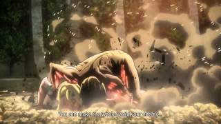 Eren Titan Form vs Annie Titan Form Final Battle Shingeki No Kyojin  SNK [upl. by Misty403]