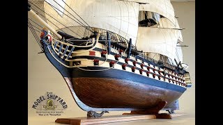 HMS Victory Model Ship Painted in Trafalgar Colours [upl. by Farro]