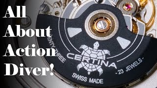 Certina DS Action Diver  Closer Look  Review [upl. by Pittman]