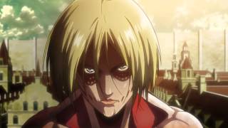 Attack on Titan Episode 24 Female Titan Fight Scenes Shingeki no Kyojin HD [upl. by Dupin]