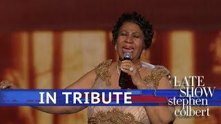 A Late Show Tribute to Aretha Franklin [upl. by Glorianna435]