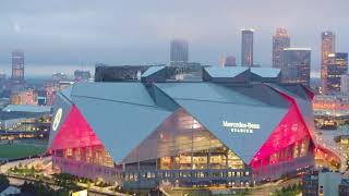 Roof Opening at MercedesBenz Stadium [upl. by Roskes]