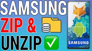 How To Zip And Unzip Files On Samsung Galaxy Compress Files [upl. by Ahsoem]