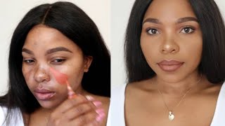 HOW TO COVER HYPERPIGMENTATION AND DARK SPOTS ON BROWN SKIN [upl. by Alios]