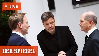 Das sagen Scholz Habeck und Lindner nach der Kabinettsklausur [upl. by Aro246]