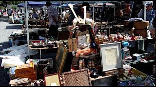 Toji Temple Fleamarket Antique MarketKyoto in Japan [upl. by Basso577]