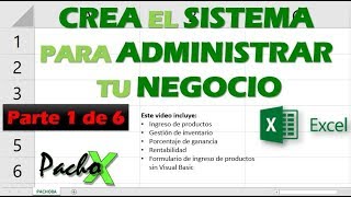 Crear Sistema para Administrar tu Negocio  Parte 1 de 6  Microsoft Excel [upl. by Reeves]