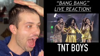 TNT BOYS REACTION  “BANG BANG” LIVE  INCREDIBLE DRAG PERFORMANCE [upl. by Mode]