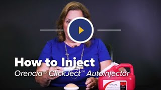 How to Inject ORENCIA abatacept ClickJect™ Autoinjector [upl. by Asetal765]