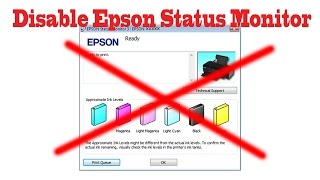 How To Disable Epson Printer Status Monitor 3 [upl. by Eadrahc]