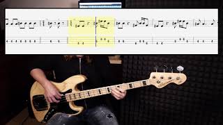 Blue Swede  Hooked On A Feeling bass cover with tabs in video [upl. by Steffane723]