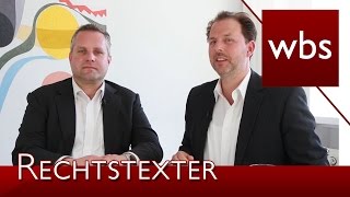 Kostenloser Rechtstexter AGB Impressum Widerrufsbelehrung und Datenschutzerklärung  Kanzlei WBS [upl. by Sualocin]