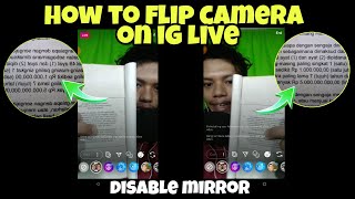 How to Flip Camera on Instagram Live or Recording StoryReels  Disable Mirror Instagram Camera [upl. by Margit]