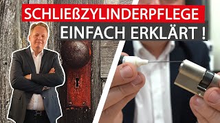 Schließzylinder pflegen  Was tun wenns klemmt [upl. by Alaik]