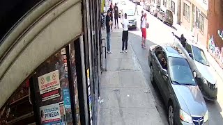 Video shows shooting outside deli in Yonkers [upl. by Htes842]