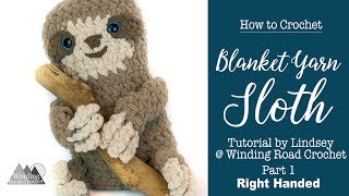 How to Crochet A Sloth Right Handed [upl. by Mcmahon]